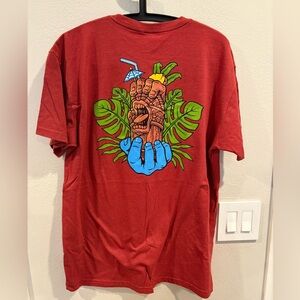 Santa Cruz Classic Dot Men’s Short Sleeve Regular Fit T-shirt Size Large EUC